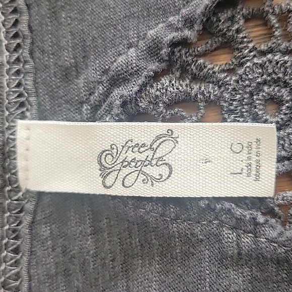 Free People Keepsake crochet inset henley top - Picture 11 of 13